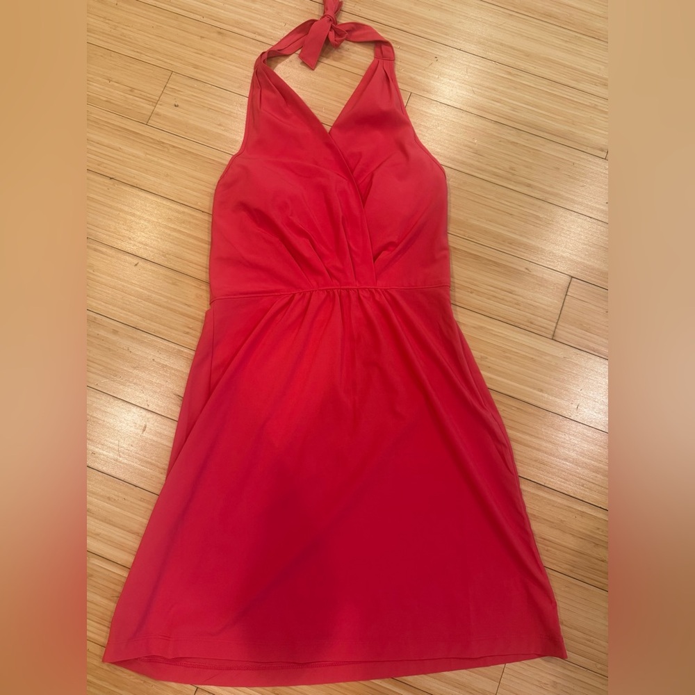 Athleta Coral Go Anywhere Halter Dress size 6